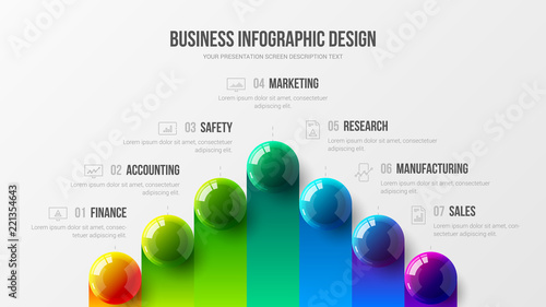 Amazing business infographic presentation vector illustration concept. Corporate marketing analytics data report creative design layout. Company statistics information graphic visualization template.