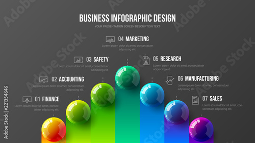 Amazing business infographic presentation vector illustration concept. Corporate marketing analytics data report creative design layout. Company statistics information graphic visualization template.