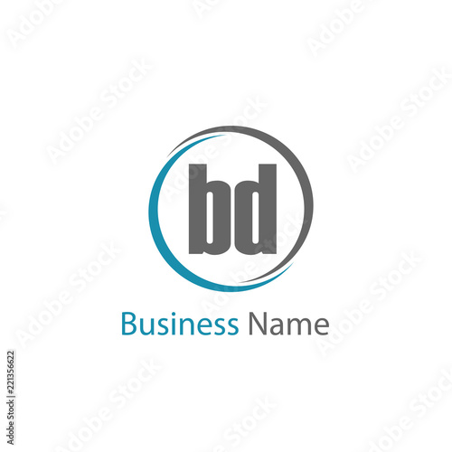 Initial Letter BD Logo Template Design © Scooby