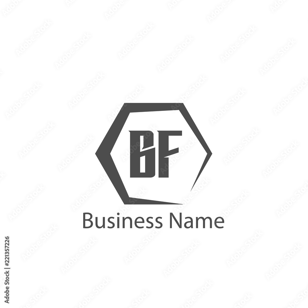 Initial Letter BF Logo Template Design Initial Letter BF Logo Template Design