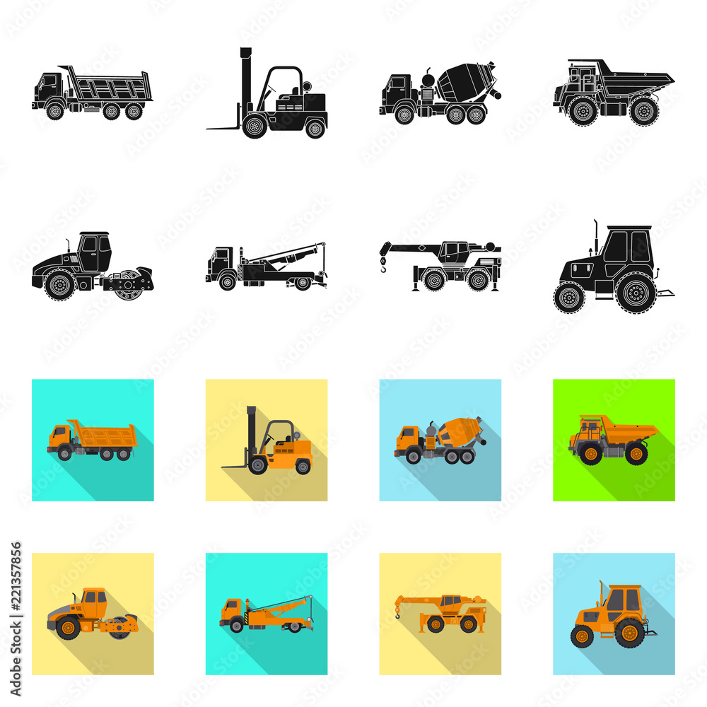 Vector illustration of build and construction symbol. Set of build and machinery vector icon for stock. Vector illustration of build and construction symbol. Set of build and machinery vector icon for stock.