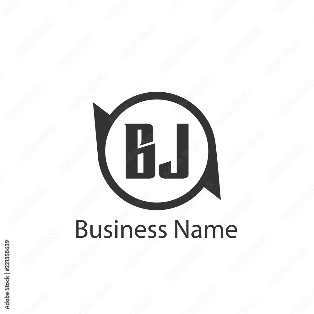 Initial Letter BJ Logo Template Design Initial Letter BJ Logo Template Design
