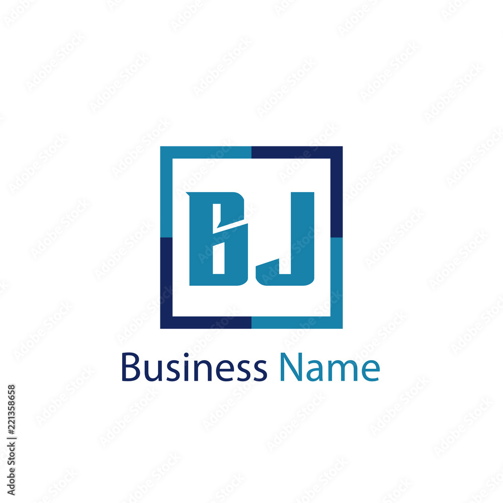 Initial Letter BJ Logo Template Design Initial Letter BJ Logo Template Design