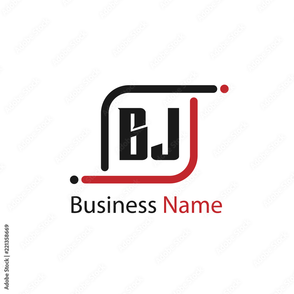 Initial Letter BJ Logo Template Design Initial Letter BJ Logo Template Design