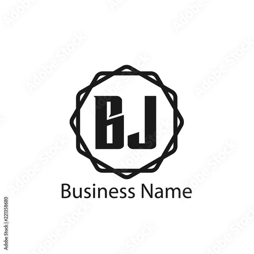 Initial Letter BJ Logo Template Design