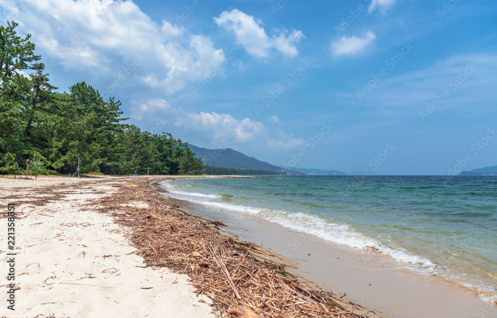 天橋立 砂州の浜辺