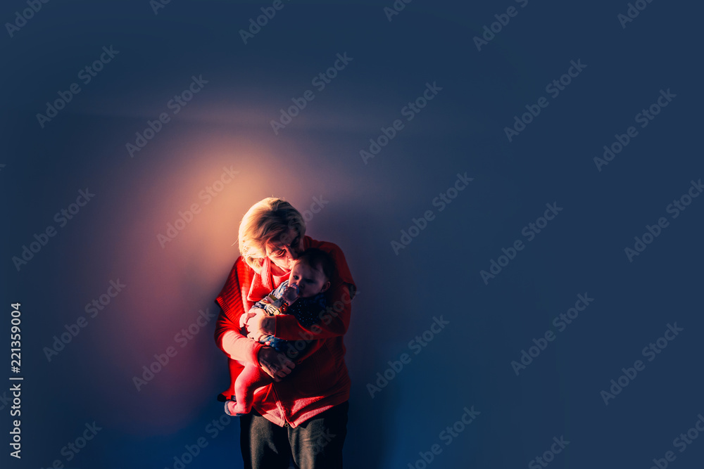 moment of family intimacy between grandma and her granddaughter moment of family intimacy between grandma and her granddaughter