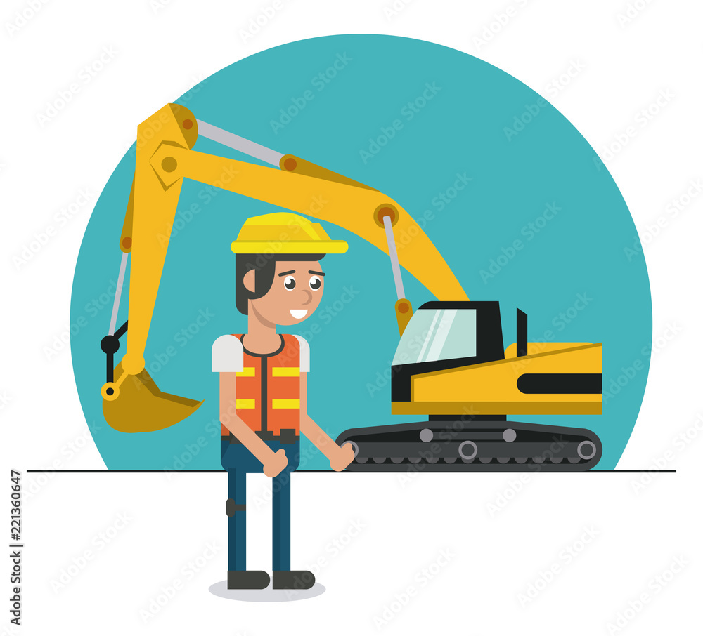 Construction worker cartoon Construction worker cartoon