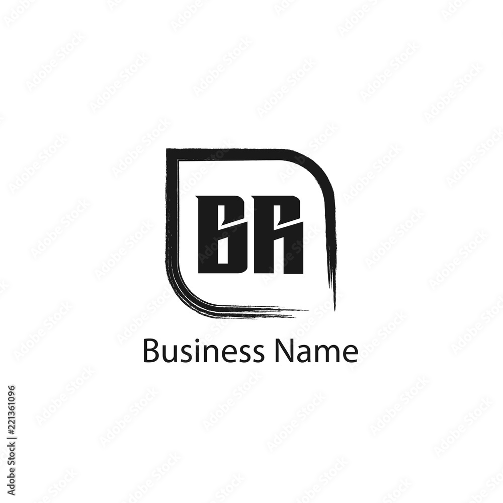 Obraz premium Initial Letter BR Logo Template Design