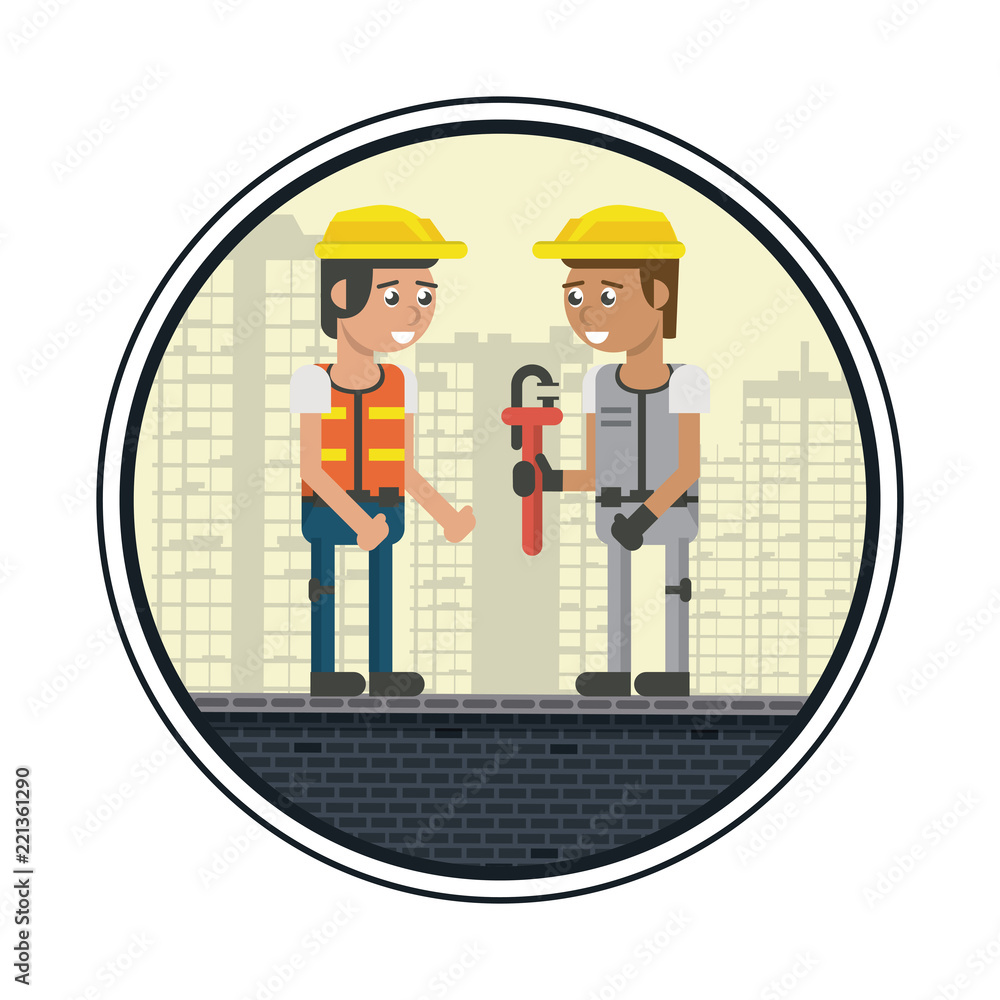 Construction workers cartoons