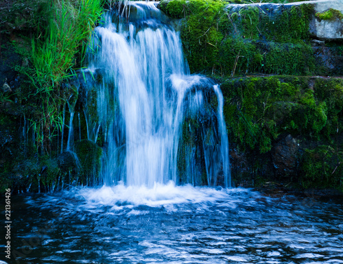 blurred waterfall