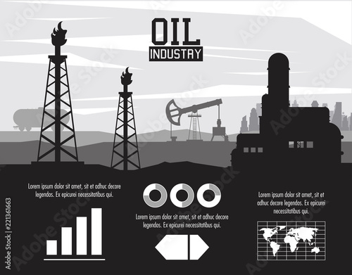 Oil industry infographic