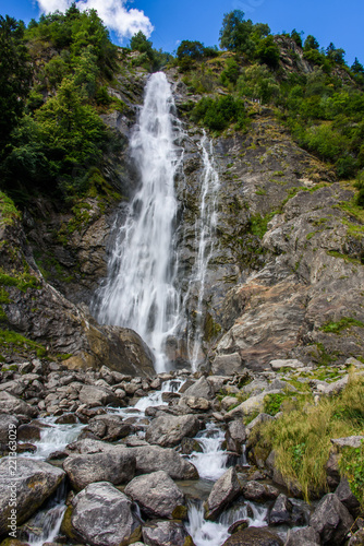 Fototapeta Naklejka Na Ścianę i Meble -  Parcines Waterfall in Vinschgau, South Tyrol
