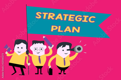 Word writing text Strategic Plan. Business concept for A process of defining strategy and making decisions. © Artur