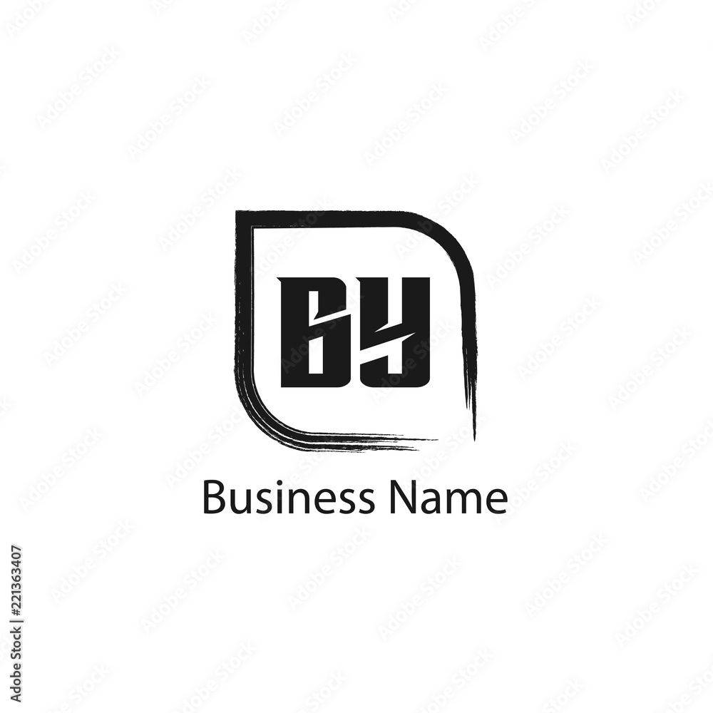 Initial Letter BY Logo Template Design Initial Letter BY Logo Template Design