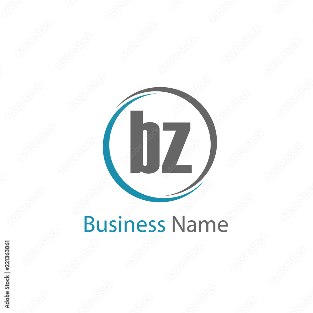 Initial Letter BZ Logo Template Design Initial Letter BZ Logo Template Design