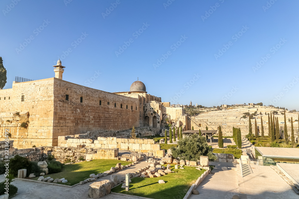 Al Aqsa mosque in Jerusalem holy land