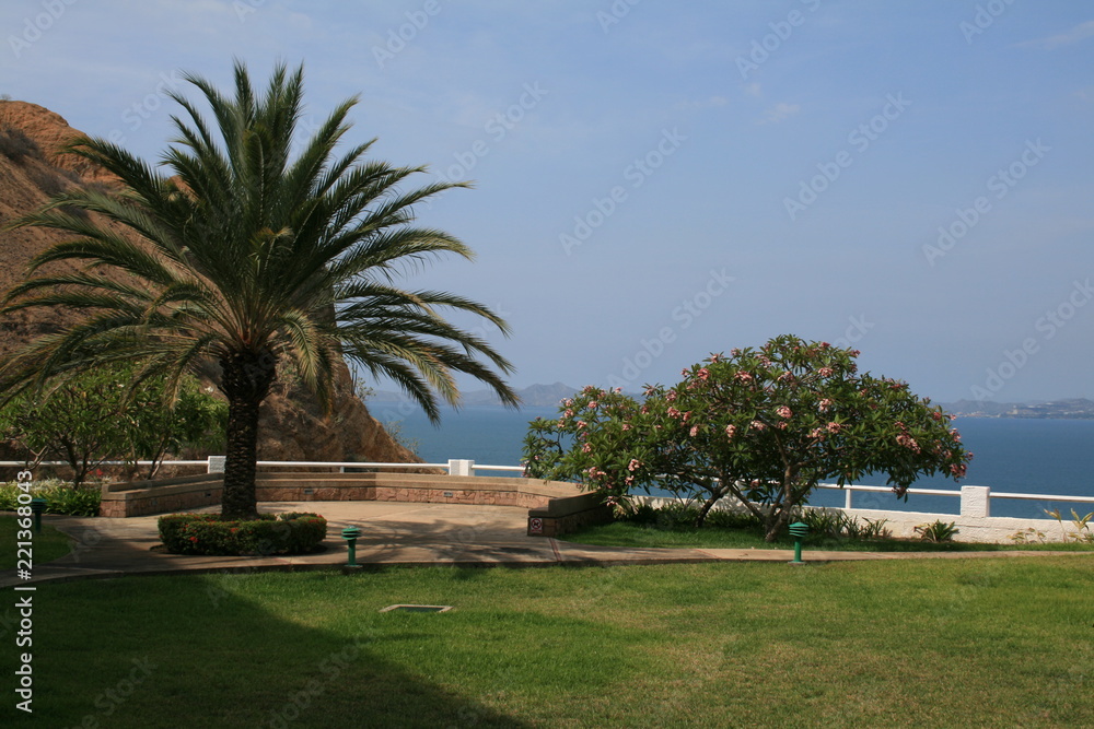 view of tropical resort