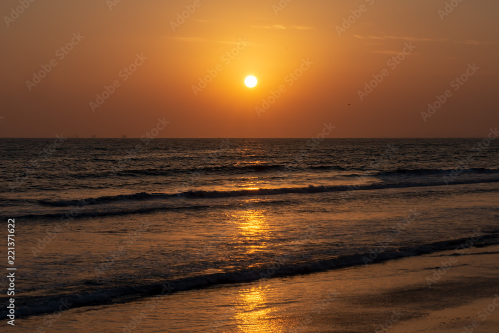 sunset on the beach sunset on the beach