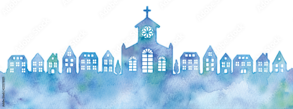 街並みと教会のシルエットのイラスト Stock イラスト Adobe Stock 街並みと教会のシルエットのイラスト Stock イラスト Adobe Stock