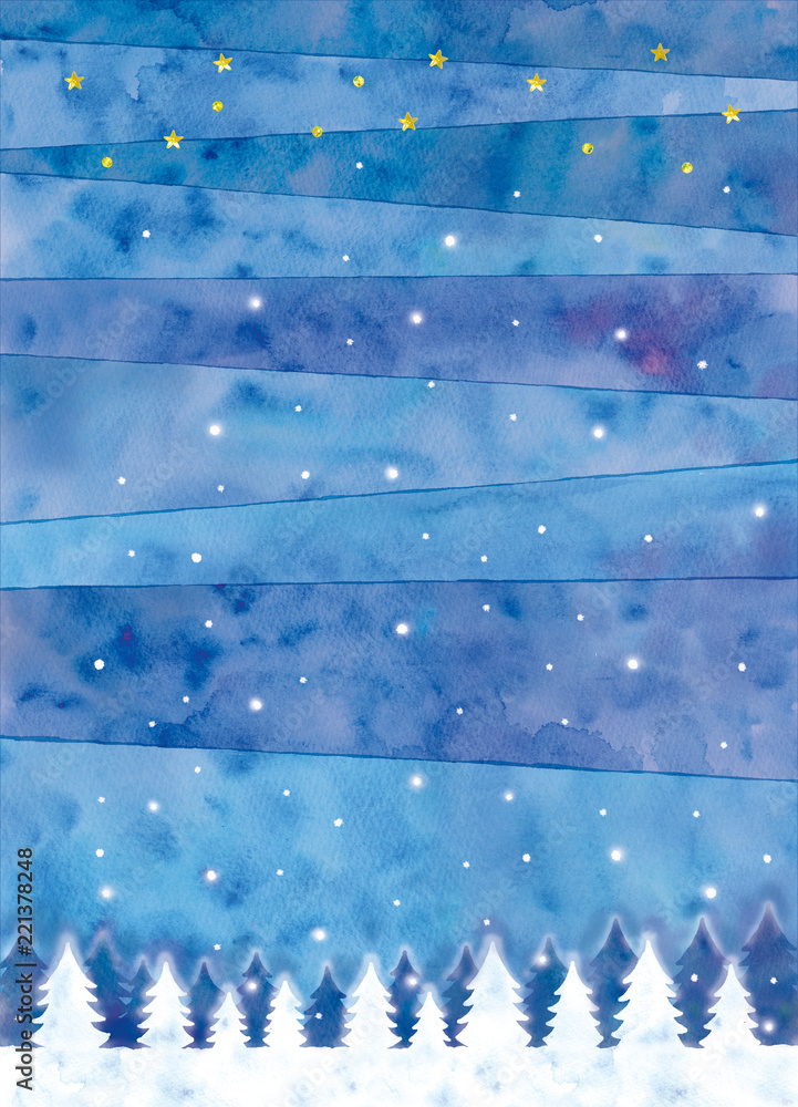 冬の森の背景イラスト Stock Illustration Adobe Stock 冬の森の背景イラスト Stock Illustration Adobe Stock