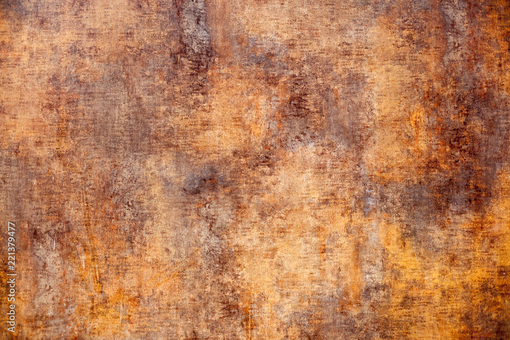 background in the form of rust on iron