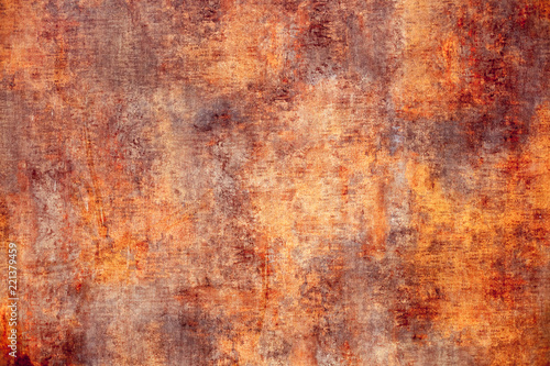 background in the form of rust on iron