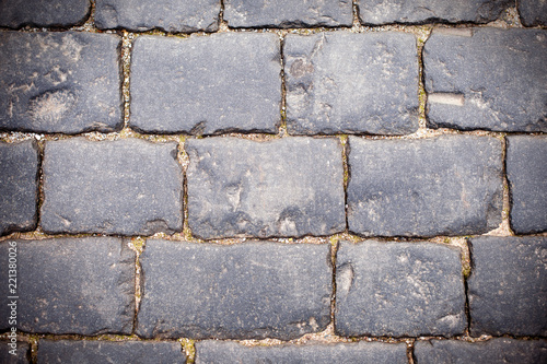 gray stones in the form of bricks texture background