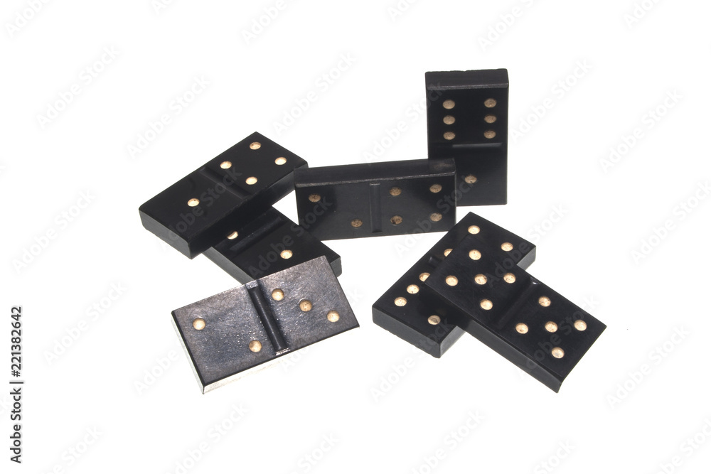 domino isolated on white background domino isolated on white background