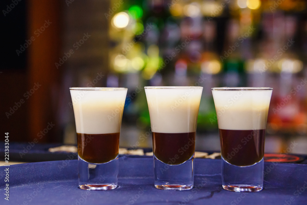 alcoholic cocktail with chocolate and liqueur alcoholic cocktail with chocolate and liqueur