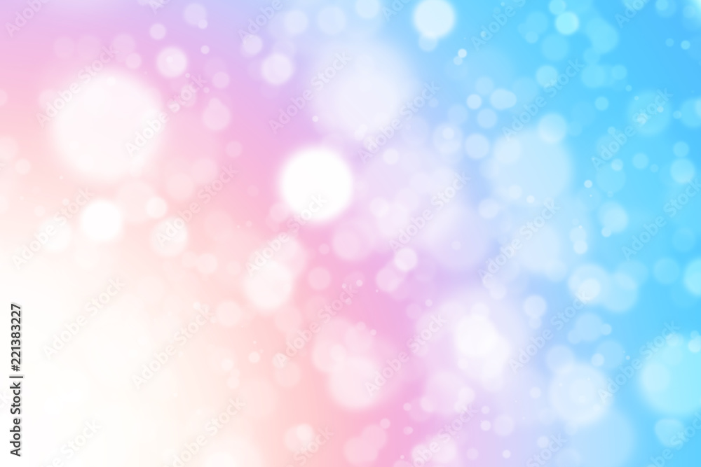 Colorful pastel bokeh beautiful glitter sparkle background abstract blurred soft light. element for design.