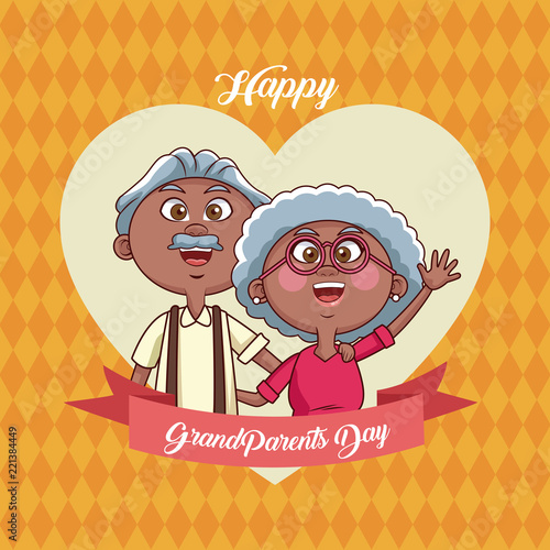 Happy grandparents day card
