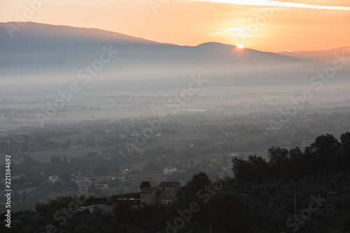 Sunrise in Assisi © Silvia
