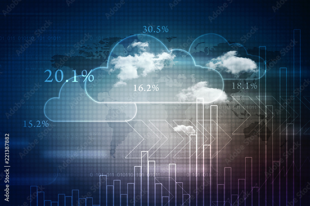 2d rendering Stock market online business concept. business Graph 2d rendering Stock market online business concept. business Graph