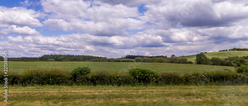 English summer cloudy day landscape