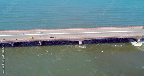 aerial shot of Sihcao Bridge photo