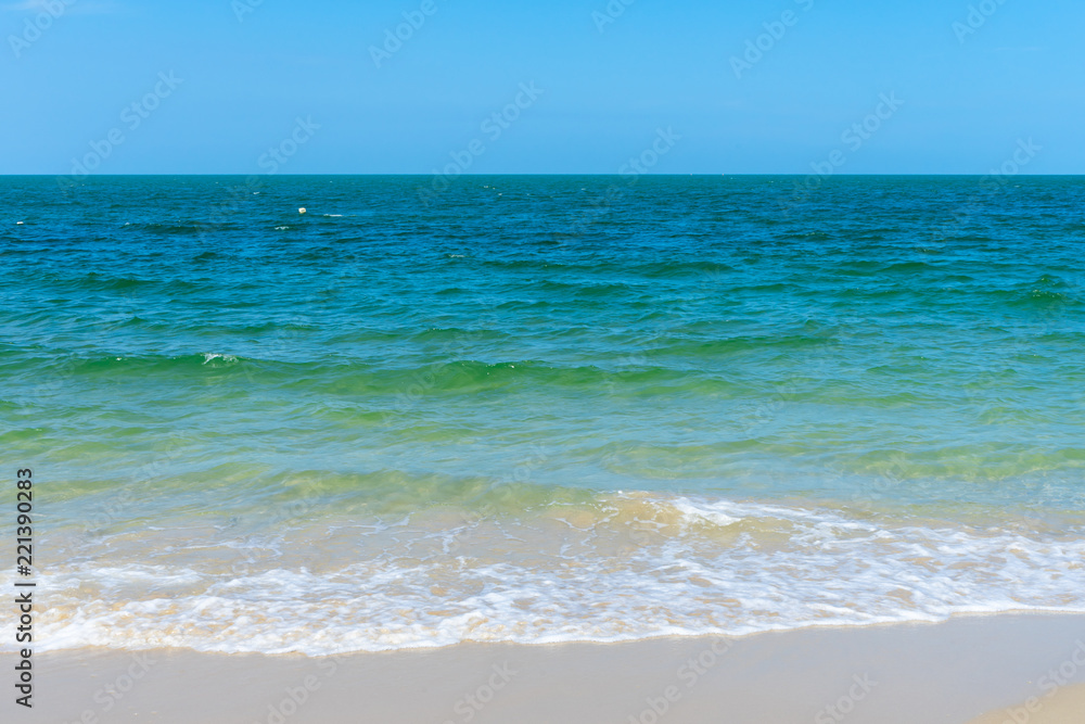 Soft wave on the beach