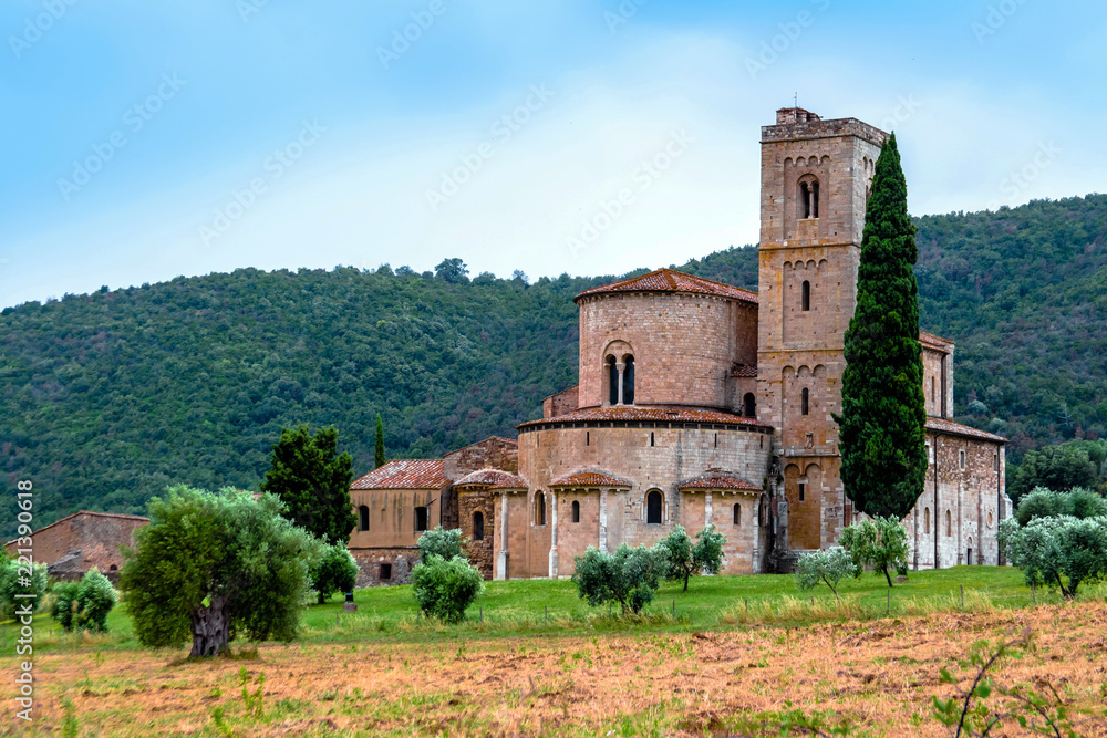 The Abbey of Sant'Antimo in Italy