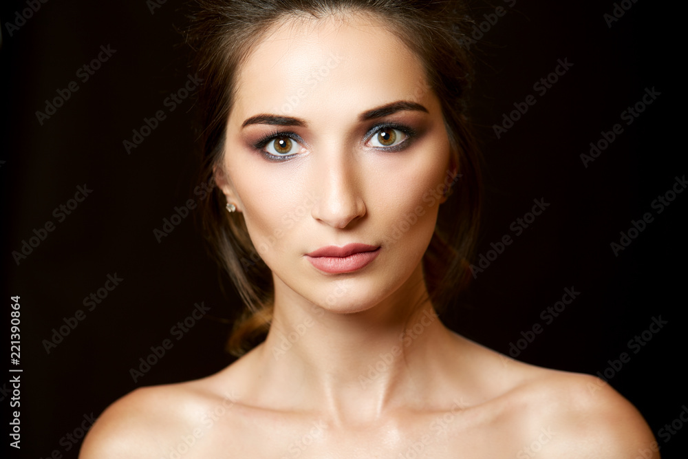 close up portrait of a beautiful woman close up portrait of a beautiful woman