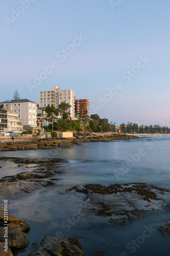 Blue hour twilight view at Manly, Sydney, Australia.