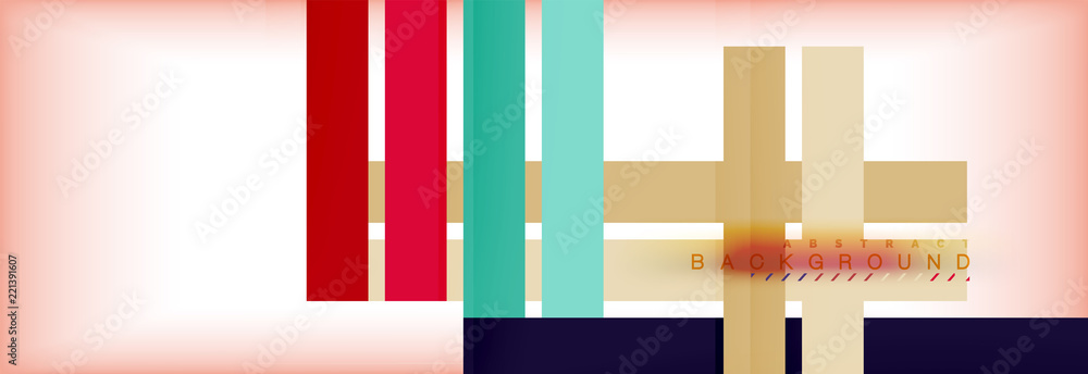 Color stripes and lines, geometric abstract background Color stripes and lines, geometric abstract background