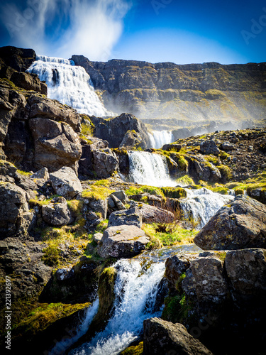 Dynjandi waterfall in Iceland