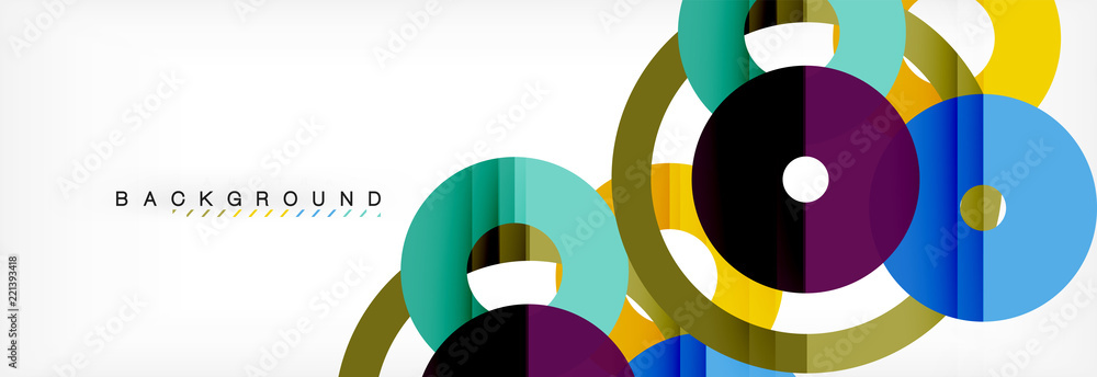 Geomtric modern backgrounds, rings abstract template Geomtric modern backgrounds, rings abstract template