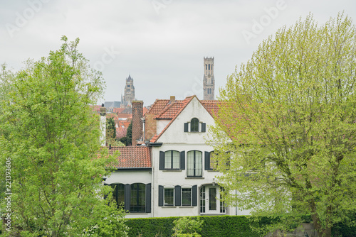 Fototapeta Naklejka Na Ścianę i Meble -  Houses, landmark of Bruges