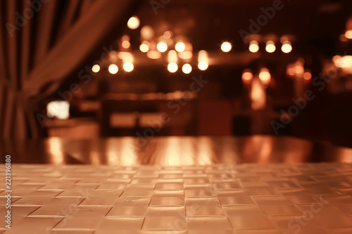 background restaurant / restaurant objects on a blurred background, beautiful bokeh, vintage background color cafe