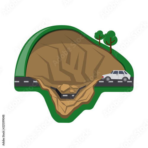 Isolated object of natural and disaster sign. Collection of natural and risk stock vector illustration.