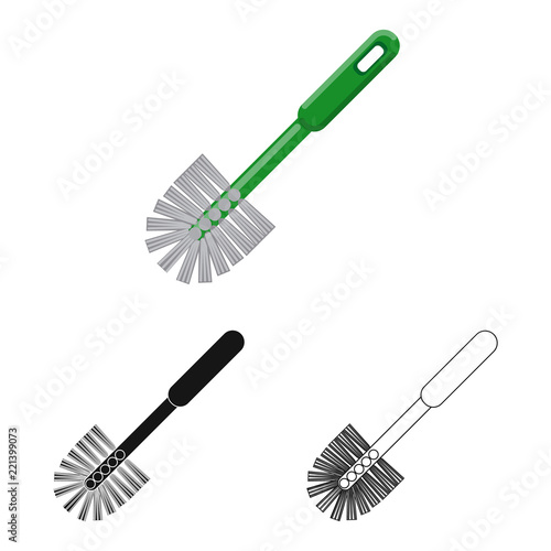 Vector illustration of cleaning and service logo. Set of cleaning and household vector icon for stock.