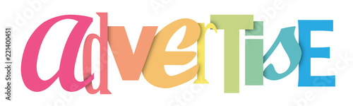 ADVERTISE letters banner