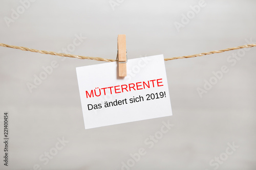 Mütterrente-Das ändert sich 2019! photo