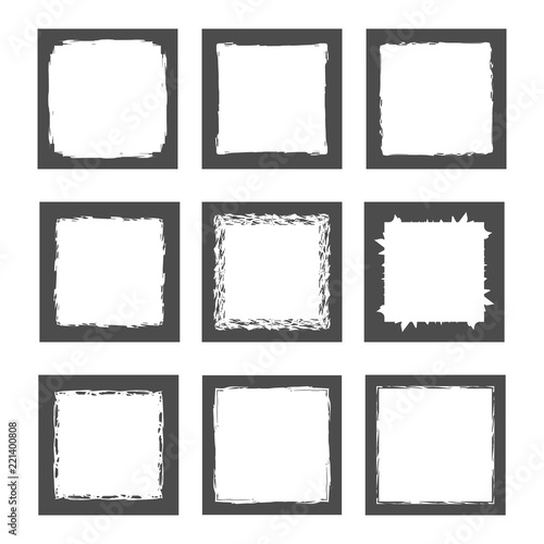 Grunge vector frames